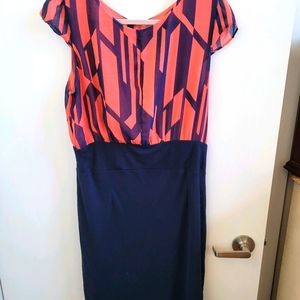 MNG by Mango cap sleeve sheath dress